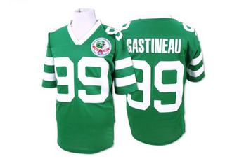 Authentic Mark Gastineau Men's New York Jets Mitchell and Ness Team Color Throwback Jersey - Green