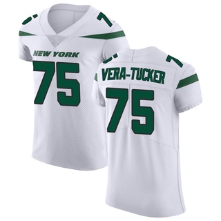Elite Alijah Vera-Tucker Men's New York Jets Spotlight Vapor Untouchable Jersey - White
