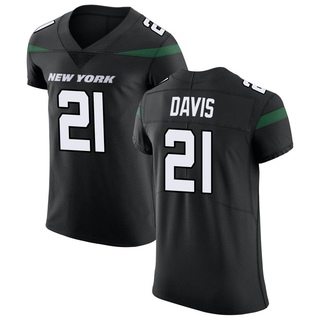 Elite Ashtyn Davis Men's New York Jets Stealth Vapor Untouchable Jersey - Black