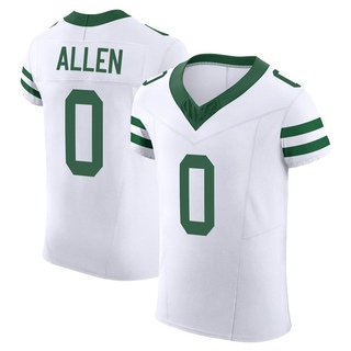 Elite Braelon Allen Men's New York Jets Alternate Vapor F.U.S.E. Jersey - White