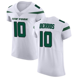 Elite Braxton Berrios Men's New York Jets Spotlight Vapor Untouchable Jersey - White