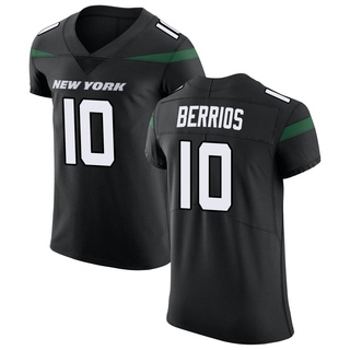 Elite Braxton Berrios Men's New York Jets Stealth Vapor Untouchable Jersey - Black