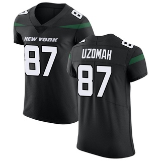 Elite C.J. Uzomah Men's New York Jets Stealth Vapor Untouchable Jersey - Black