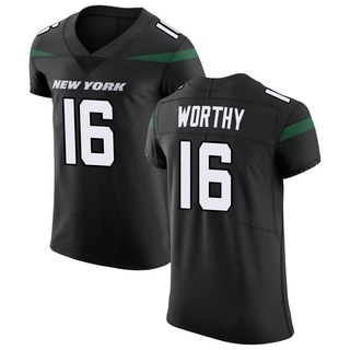 Elite Chandler Worthy Men's New York Jets Stealth Vapor Untouchable Jersey - Black