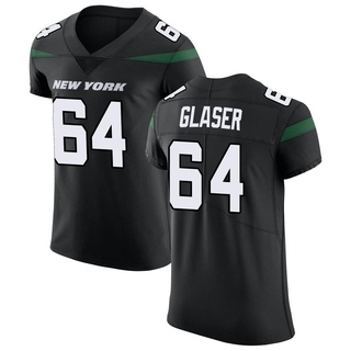 Elite Chris Glaser Men's New York Jets Stealth Vapor Untouchable Jersey - Black