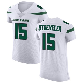 Elite Chris Streveler Men's New York Jets Spotlight Vapor Untouchable Jersey - White