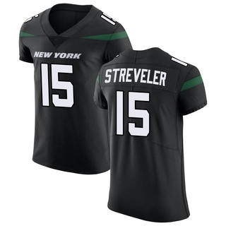 Elite Chris Streveler Men's New York Jets Stealth Vapor Untouchable Jersey - Black