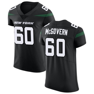 Elite Connor McGovern Men's New York Jets Stealth Vapor Untouchable Jersey - Black