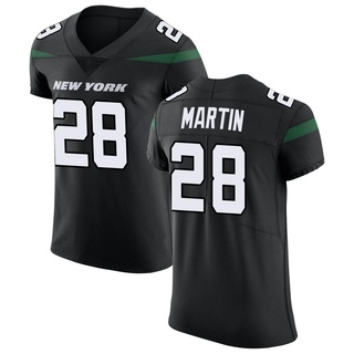 Elite Curtis Martin Men's New York Jets Stealth Vapor Untouchable Jersey - Black
