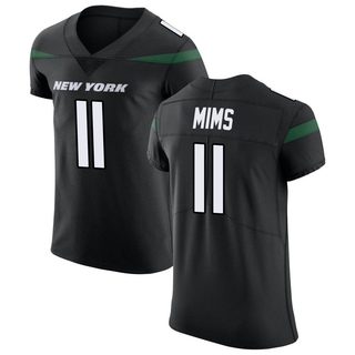 Elite Denzel Mims Men's New York Jets Stealth Vapor Untouchable Jersey - Black