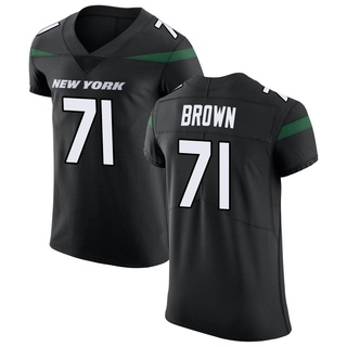 Elite Duane Brown Men's New York Jets Stealth Vapor Untouchable Jersey - Black