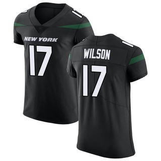 Elite Garrett Wilson Men's New York Jets Stealth Vapor Untouchable Jersey - Black