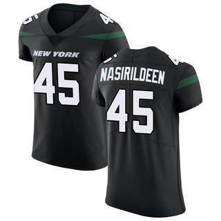 Elite Hamsah Nasirildeen Men's New York Jets Stealth Vapor Untouchable Jersey - Black