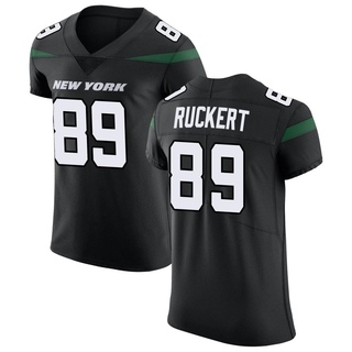Elite Jeremy Ruckert Men's New York Jets Stealth Vapor Untouchable Jersey - Black