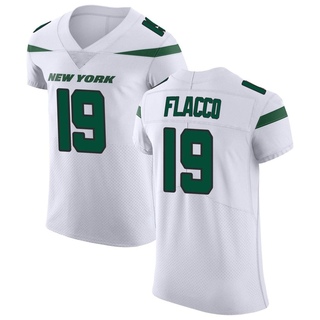 Elite Joe Flacco Men's New York Jets Spotlight Vapor Untouchable Jersey - White