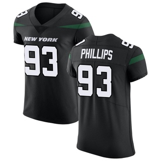 Elite Kyle Phillips Men's New York Jets Stealth Vapor Untouchable Jersey - Black