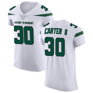 Elite Michael Carter II Men's New York Jets Spotlight Vapor Untouchable Jersey - White