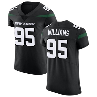 Elite Quinnen Williams Men's New York Jets Stealth Vapor Untouchable Jersey - Black