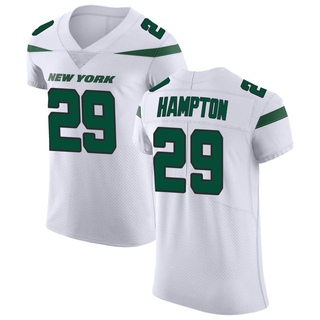 Elite Saquan Hampton Men's New York Jets Spotlight Vapor Untouchable Jersey - White
