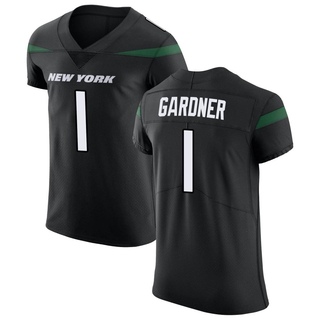 Elite Sauce Gardner Men's New York Jets Stealth Vapor Untouchable Jersey - Black