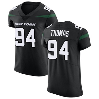 Elite Solomon Thomas Men's New York Jets Stealth Vapor Untouchable Jersey - Black