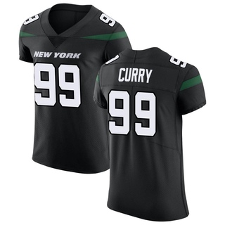 Elite Vinny Curry Men's New York Jets Stealth Vapor Untouchable Jersey - Black