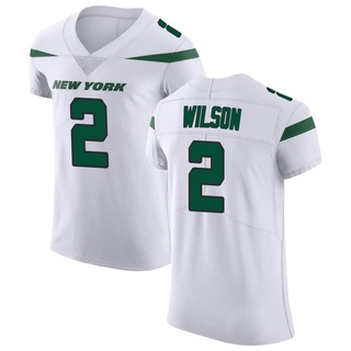 Elite Zach Wilson Men's New York Jets Spotlight Vapor Untouchable Jersey - White