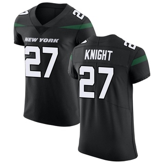 Elite Zonovan Knight Men's New York Jets Stealth Vapor Untouchable Jersey - Black