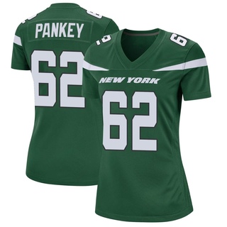 Game Adam Pankey Women's New York Jets Gotham Jersey - Green