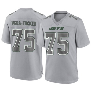 Game Alijah Vera-Tucker Men's New York Jets Atmosphere Fashion Jersey - Gray