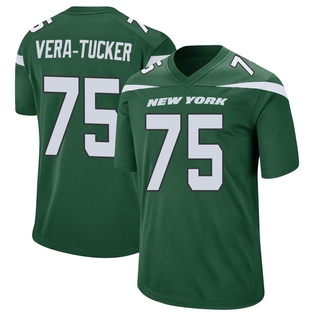 Game Alijah Vera-Tucker Men's New York Jets Gotham Jersey - Green