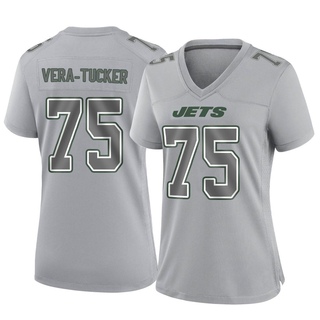 Game Alijah Vera-Tucker Women's New York Jets Atmosphere Fashion Jersey - Gray