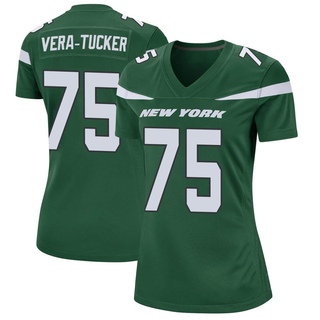 Game Alijah Vera-Tucker Women's New York Jets Gotham Jersey - Green