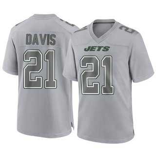 Game Ashtyn Davis Men's New York Jets Atmosphere Fashion Jersey - Gray