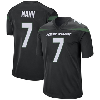 Game Braden Mann Men's New York Jets Stealth Jersey - Black