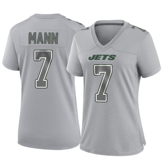 Game Braden Mann Women's New York Jets Atmosphere Fashion Jersey - Gray