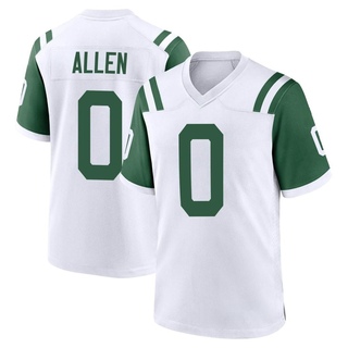 Game Braelon Allen Men's New York Jets Classic Alternate Jersey - White