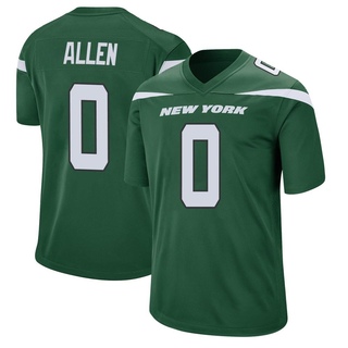 Game Braelon Allen Men's New York Jets Gotham Jersey - Green