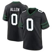 Game Braelon Allen Men's New York Jets Legacy Alternate Jersey - Black