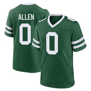 Game Braelon Allen Men's New York Jets Legacy Jersey - Green
