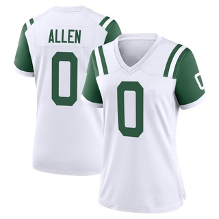 Game Braelon Allen Women's New York Jets Classic Alternate Jersey - White