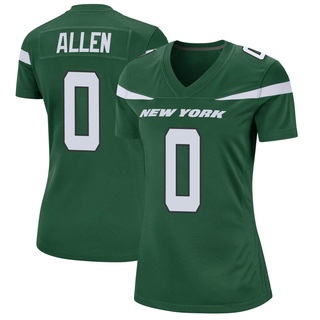 Game Braelon Allen Women's New York Jets Gotham Jersey - Green