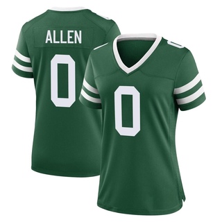 Game Braelon Allen Women's New York Jets Legacy Jersey - Green