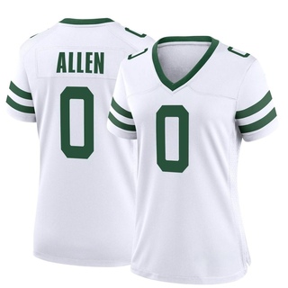 Game Braelon Allen Women's New York Jets Legacy Jersey - White