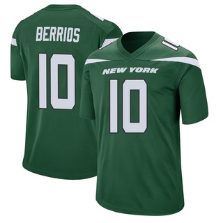 Game Braxton Berrios Men's New York Jets Gotham Jersey - Green