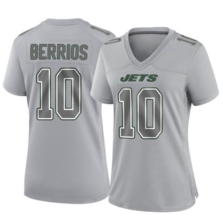 Game Braxton Berrios Women's New York Jets Atmosphere Fashion Jersey - Gray
