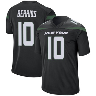 Game Braxton Berrios Youth New York Jets Stealth Jersey - Black