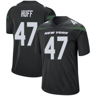 Game Bryce Huff Youth New York Jets Stealth Jersey - Black