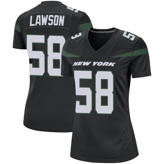 Game Carl Lawson Women's New York Jets Stealth Jersey - Black