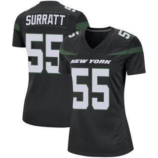 Game Chazz Surratt Women's New York Jets Stealth Jersey - Black